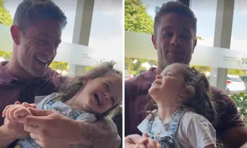 
					Ex mostra Rafael Cardoso com filha após reabilitação: 'Combustível'
				
				