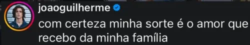 
					João Guilherme reage após Bruna Marquezine assumir novo namoro
				
				