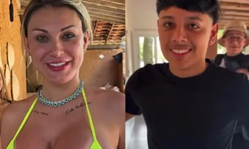 
					Andressa Urach explica polêmica dentro do Rancho: 'Adoro dar'
				
				