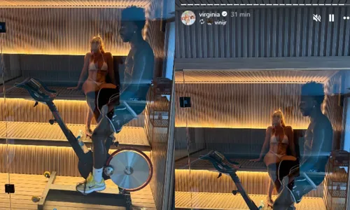 
					Virginia e Vini Jr. agitam web com foto em sauna de luxo em Madri
				
				