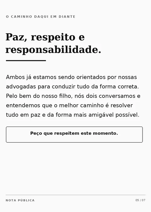 
					Clara Aguilar volta atrás e pede desculpas após denunciar ex-marido
				
				