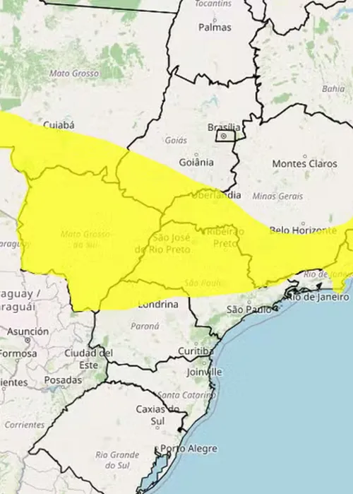 
					Inmet emite alerta amarelo para vendaval na Bahia; veja onde
				
				
