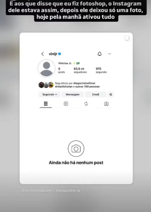 
					Modelo Nina Hoffman explica por que expôs mensagem 'ousada' de Vini Jr
				
				
