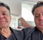 
                  Frank Aguiar tem crise de choro com morte do pai e perde o enterro