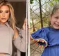 
                  Maria Flor pega celular de Poliana Rocha e rouba cena com vídeo