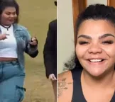 Filha de Arlindo Cruz exibe antes e depois de perder 43kg com look usado em 'A Fazenda'; compare