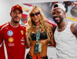 Virginia se derrete por Vini Jr ao posar com Lewis Hamilton