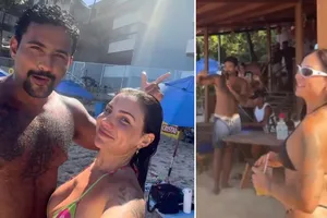 Lucas Pizane é flagrado em momento íntimo com Carla Faria; VÍDEO