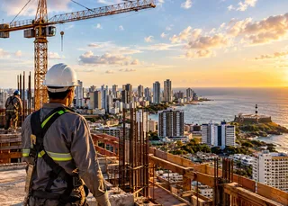 Construção civil responde por 1 em cada 4 empregos gerados na Bahia