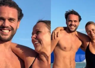 Giulia Gam exibe fotos raras ao lado de filho que teve com Pedro Bial; conheça Theo Bial