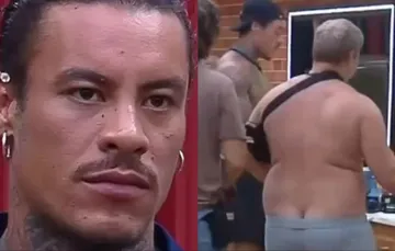 A Fazenda 18: Murilo 'humilha' Serginho Cabeção por andar só de cueca e atitude divide opiniões