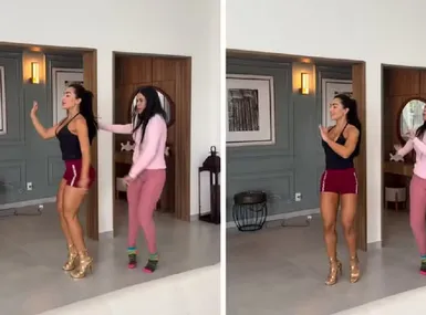 Melhor amiga de Virginia faz aula de samba após desistir de ser musa na Grande Rio