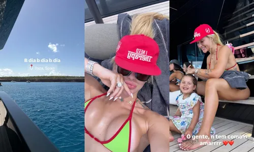 
					Virginia escolhe biquíni neon para tarde com Vini Jr vem Ibiza: 'Está quente'
				
				