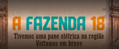 
					A Fazenda 18: Record é massacrada após pane em transmissão: 'Vergonha'
				
				