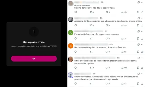 
					A Fazenda 18: RecordPlus passa horas fora do ar e web se revolta: 'Vergonha'
				
				
