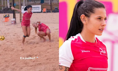 
					Ana Castela surge dando mortal e fazendo espacate durante campeonato de futevôlei: 'E o joelho?'
				
				
