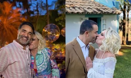 
					Ana Maria Braga se declara nos 57 anos do marido: 'Ele me deseja e me toca'; jornalista é 21 anos mais jovem que a apresentadora
				
				