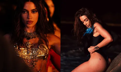
					Anitta posa com maiô cavado e exibe tatuagem íntima; veja
				
				