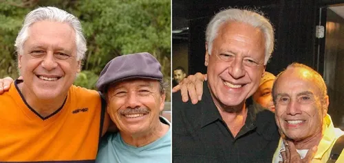 
					Antônio Fagundes e Stênio Garcia têm reencontro icônico; atores eram 'parças' em 'Carga Pesada'
				
				
