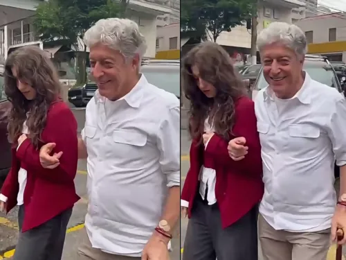 
					Aos 76 anos, Caco Barcellos reaparece de bengala após passar por cirurgia na coluna e chama atenção
				
				