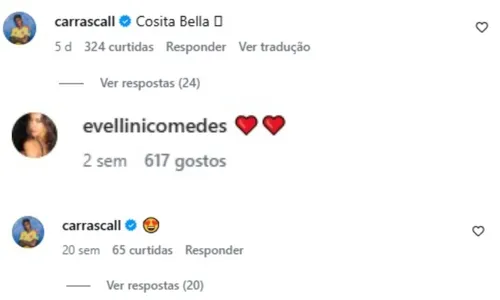 
					Carrascal assume 'namoro' com Evellin Nicomedes; conheça a modelo brasileira que encantou jogador do Flamengo
				
				