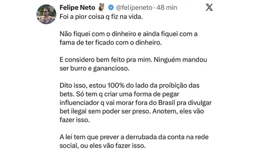 
					De Anitta a Davi Brito: veja os famosos contra e a favor ao fim das bets
				
				