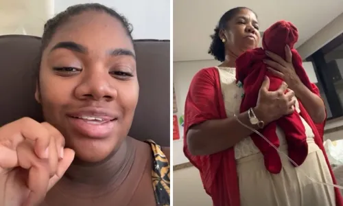 
					Raquel Brito desabafa após decisão de não mostrar rosto do filho: 'Tão tirando minha paz'
				
				