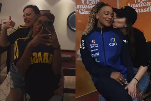 
					Rebeca Andrade exibe 'aliança gigante' e fãs apostam em compromisso com Gisele Paulino
				
				