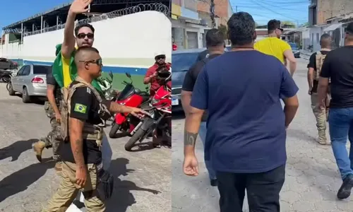 
					Rico Melquíades é escoltado por cinco seguranças em votação e vira piada na web
				
				