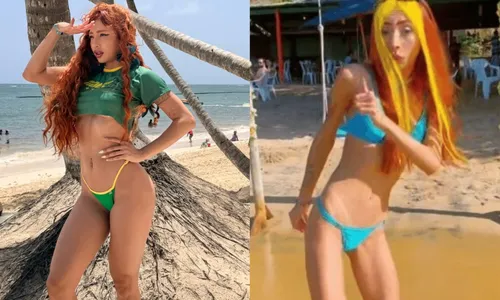 
					Ruivinha de Marte surpreende ao mostrar mudança no corpo; influenciadora ganhou 20kg e exibiu físico definido
				
				