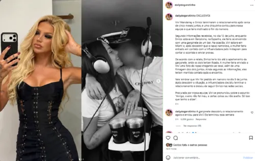 
					Vivi Wanderley termina namoro de 5 meses com 'sósia' de Juliano Floss após traição com garçonete
				
				