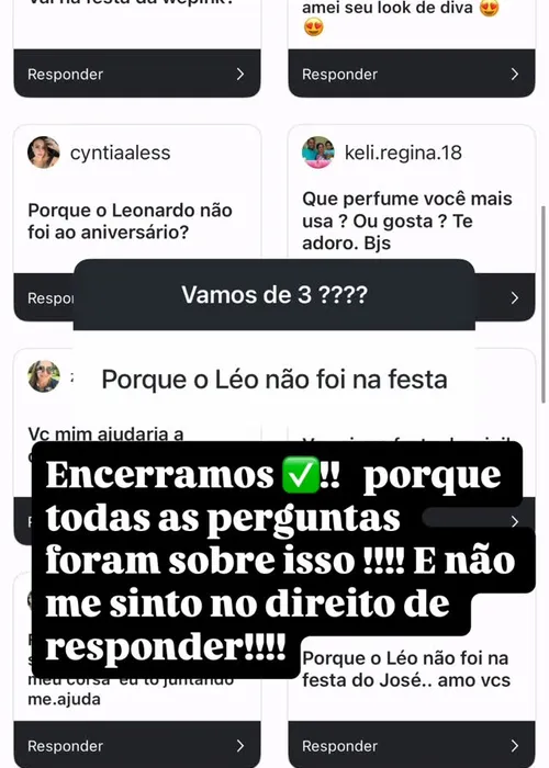 
					Poliana Rocha rompe tradição após ausência de Leonardo em festa
				
				