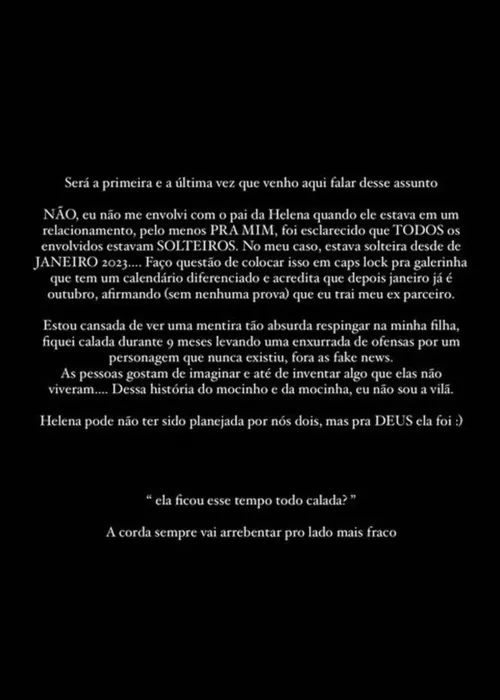 
					Amanda Kimberlly negou ser amante de Neymar após ser exposta por Biancardi; relembre desabafo após gravidez
				
				