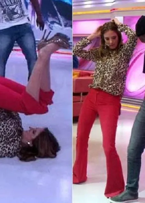 
					Ana Paula Siebert dança na boquinha da garrafa e surpreende Justus; apresentador polemizou após dança de Ticiane Pinheiro
				
				