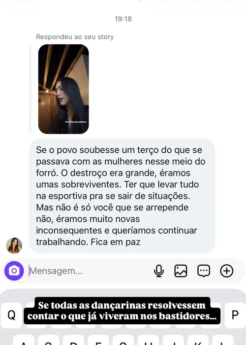 
					Ex-Aviões diz que foi barrada em show de Xand Avião, faz ameaça e web aponta Isabele Temóteo
				
				
