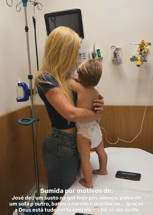 
					Filho de Virginia, José Leonardo vai parar no hospital após acidente em casa
				
				