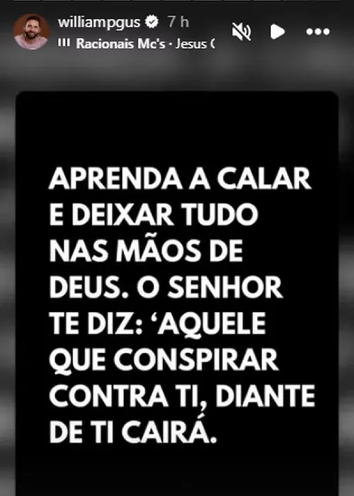 
					Irmão de Virginia manda recado após treta com mãe e amigos: 'Máscara'
				
				