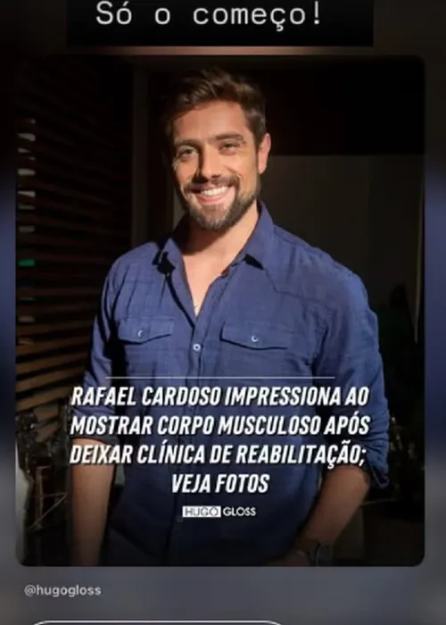 
					Rafael Cardoso surge irreconhecível após reabilitação; veja fotos
				
				