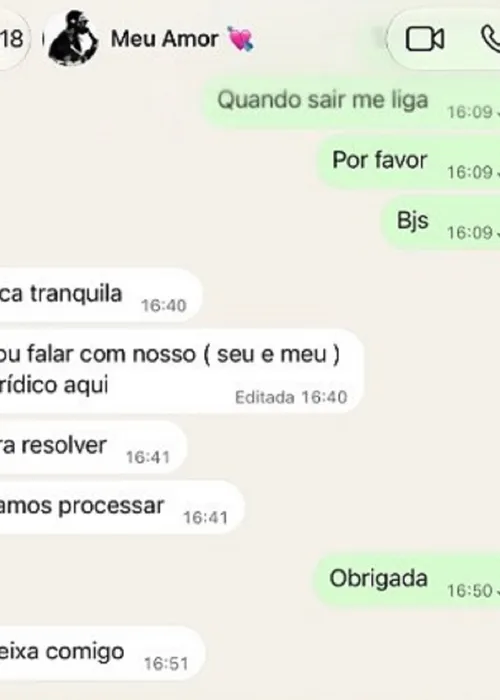
					Rayane Figliuzzi expõe conversa com Belo e faz ameaça após suposto pedido de R$ 10 milhões
				
				