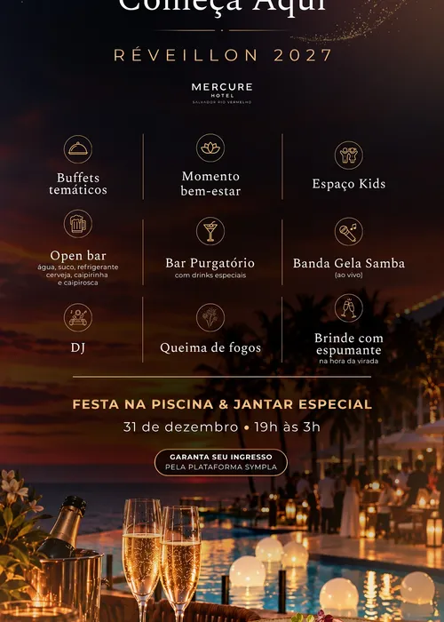 
					Réveillon do Mercure Salvador Rio Vermelho abre a contagem regressiva para 2027 com a festa 'O Amanhã Começa Aqui'
				
				