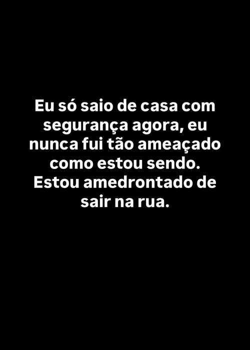 
					Rico Melquiades expõe ameaças e medo após ação do MPE: 'Amedrontado'
				
				