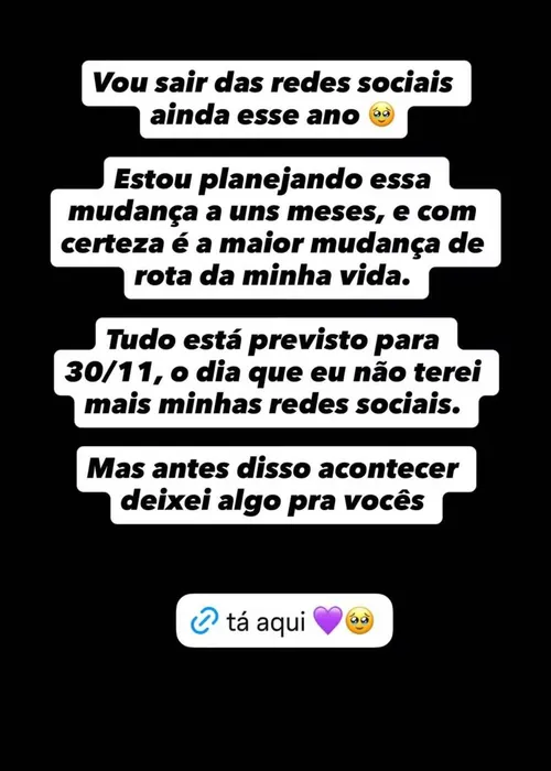 
					Viih Tube anuncia que irá abandonar as redes sociais e internautas não perdoam
				
				