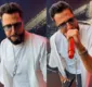 
                  Latino é flagrado em clima de intimidade com mulher em show pouco após fim do noivado