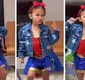 
                  Mavie rouba a cena ao dançar 'Peão Tatuado' vestida de Branca de Neve, Mulher Maravilha e cowgirl; VÍDEO