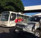 
                  Empresas fazem comboio e liberam ônibus pra rodar com ajuda da PM