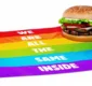 
                  Rede de fast food cria hambúrguer gay em ação promocional