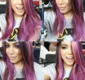 
                  Anitta radicaliza no visual e aparece com cabelo rosa e roxo