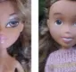 
                  Artista remove maquiagem de bonecas