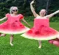 
                  Usar 'vestido de melancia' vira moda