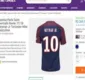 
                  Site brasileiro já vende camisa de Neymar no PSG por R$270